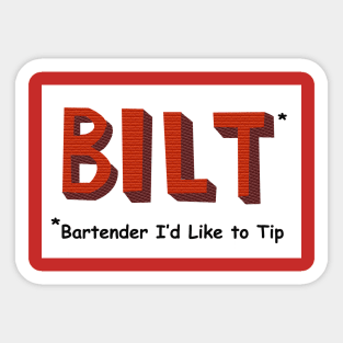 Bartender I'd like to tip Sticker